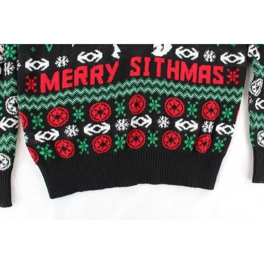 Adult Size Medium Merry Sithmas Darth Vader Star Wars UGLY Christmas Sweater